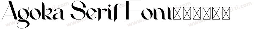 Agoka Serif Font字体转换